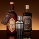 The Sentinel Espresso Rumtini Mixology Set: THE SENTINEL RUM, The Sentinel Espresso Rumtini RTD, The Illusionist Distillery Cocktail Shaker